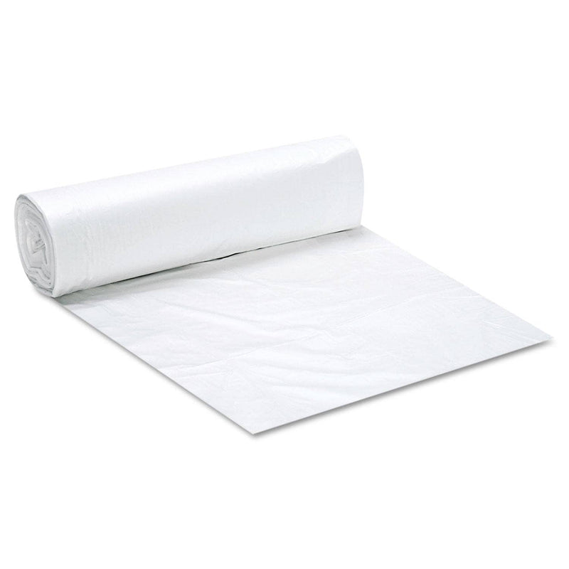 FlexSol High Density Coreless Can Liners, 45 Gal, 12 Microns, 40" X 48", Clear, 250/Carton - ESXBR4048M - TotalRestroom.com