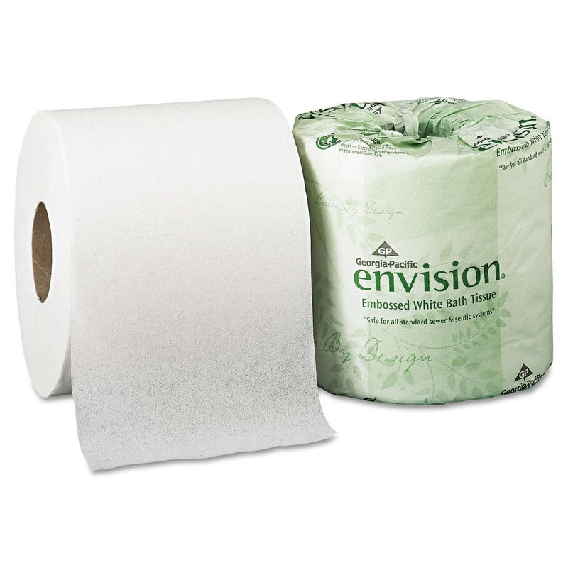 Georgia Pacific Embossed Bathroom Tissue, Septic Safe, 1-Ply, White, 550 Sheets/Roll, 40 Rolls/Carton - GPC1984101 - TotalRestroom.com