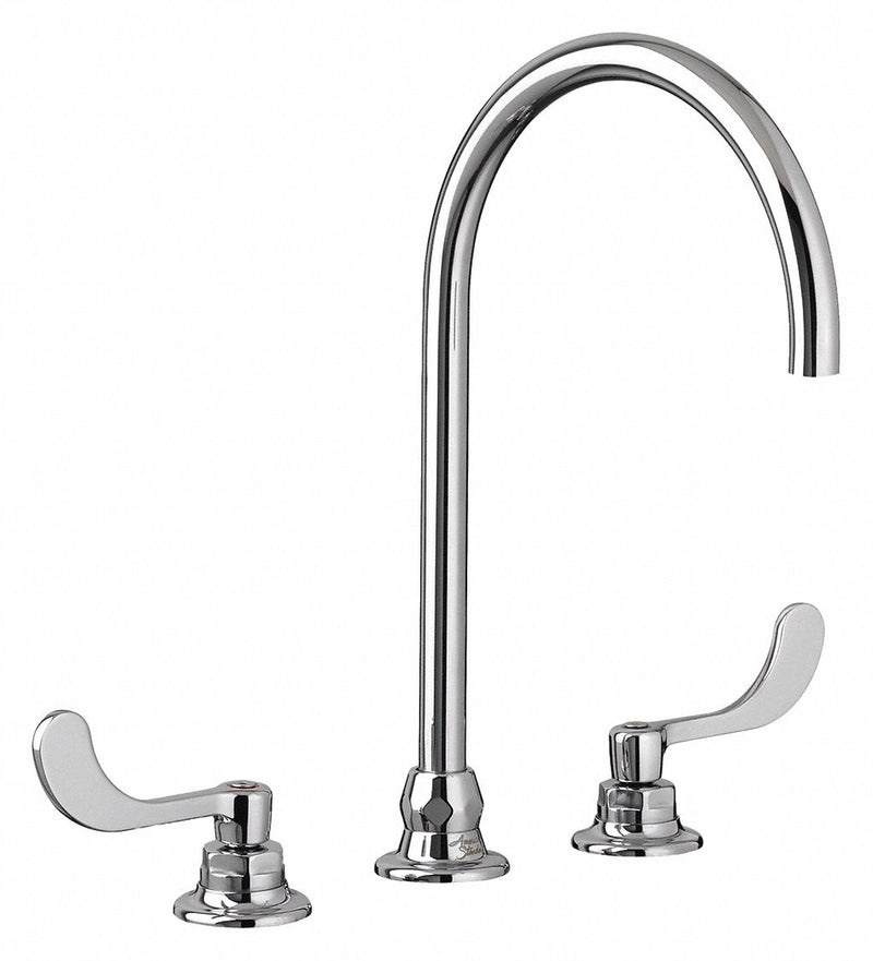 American Standard Chrome, Gooseneck, Kitchen Sink Faucet, Bathroom Sink Faucet, Manual Faucet Activation, 0.50 gpm - 6540175.002