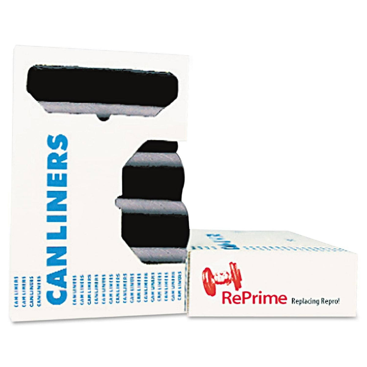 AccuFit Linear Low Density Can Liners With Accufit Sizing, 32 Gal, 0.9 Mil, 33" X 44", Black, 100/Carton - HERH6644TKR01 - TotalRestroom.com