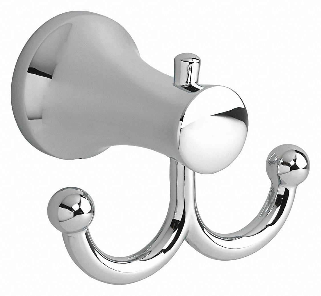American Standard Polished Chrome, Robe Hook, Double, Concealed Mounting Hardware Includes - 8337210.002