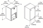 Bradley 5402-00 Commercial Toilet Paper Dispenser, Surface-Mounted, Stainless Steel w/ Satin Finish - TotalRestroom.com