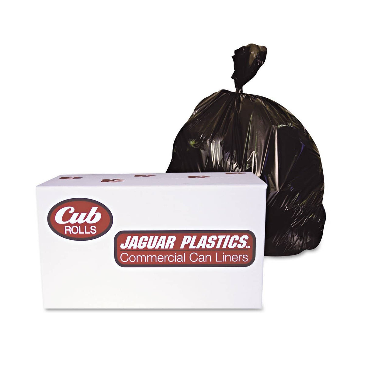 Jaguar Industrial Drum Liners, Rolls, 60 Gal, 2.7 Mil, 38" X 63", Black, 50/Carton - JAGD38634BN - TotalRestroom.com