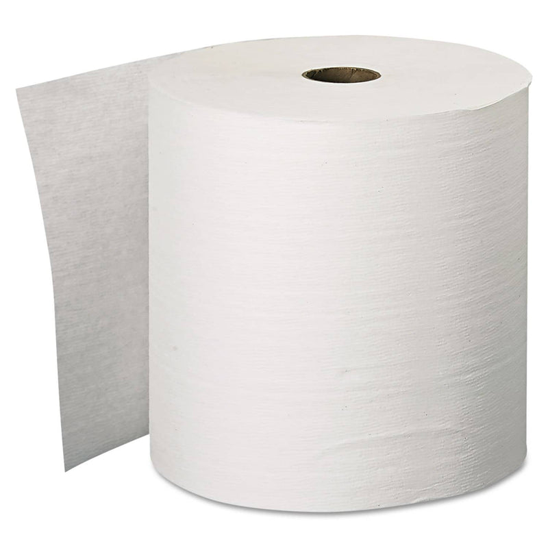 Scott Essential Plus Hard Roll Towels, 1.5" Core, 8" X 600 Ft, White, 6 Rolls/Carton - KCC11090 - TotalRestroom.com