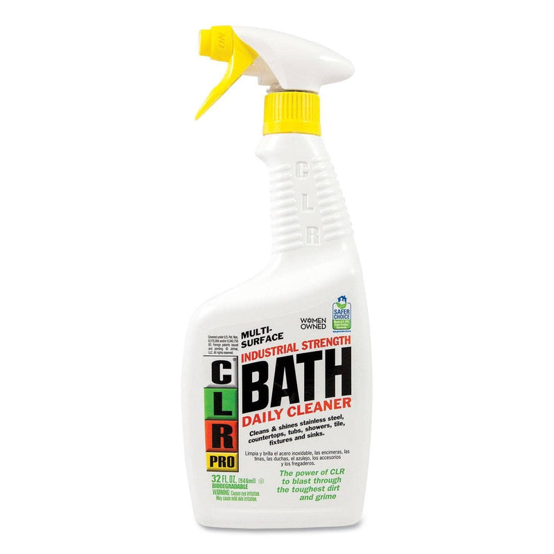 CLR PRO Bath Daily Cleaner, Light Lavender Scent, 32Oz Pump Spray, 6/Carton - JELBATH32PRO