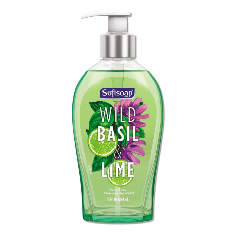 Softsoap Premium Liquid Hand Soap, Basil, Lime, 13 Oz, 4/Carton - CPC46827 - TotalRestroom.com