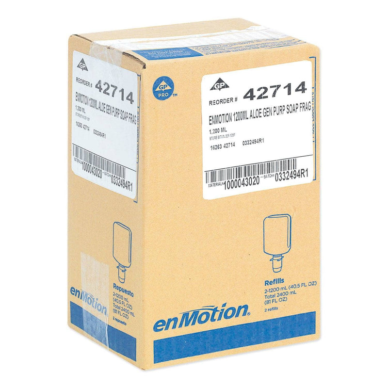 Georgia Pacific Gp Enmotion Automated Touchless Soap Refill, 1200 Ml, Unscented, 2/Carton - GPC42714 - TotalRestroom.com