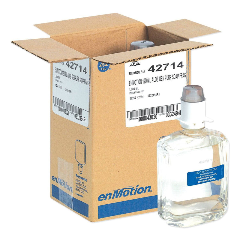 Georgia Pacific Gp Enmotion Automated Touchless Soap Refill, 1200 Ml, Unscented, 2/Carton - GPC42714 - TotalRestroom.com
