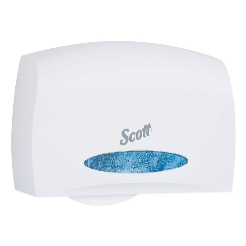 Scott Essential Coreless Jumbo Roll Tissue Dispenser,14 3/10 X 5 9/10 X 9 4/5,White - KCC09603 - TotalRestroom.com