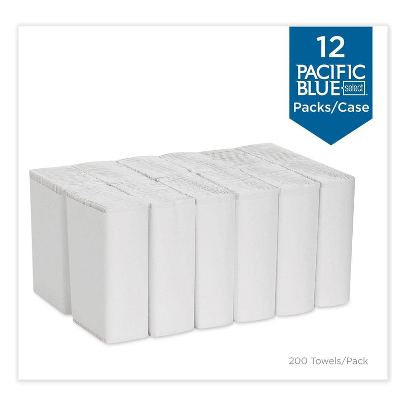 Georgia Pacific Pacific Blue Select C-Fold Paper Towel, 10 1/10 X 13 2/5,White,200/Pk, 12 Pk/Ct - GPC20241 - TotalRestroom.com