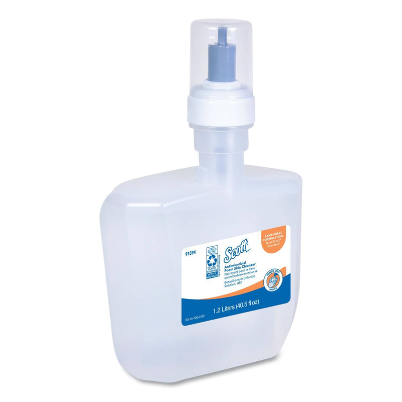 Scott Control Antimicrobial Foam Skin Cleanser, Fresh Scent, 1200 Ml, 2/Carton - KCC91594 - TotalRestroom.com