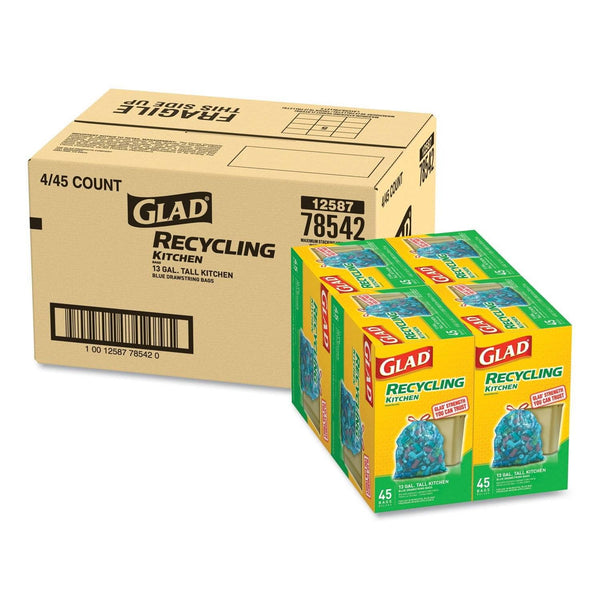 13 gallon blue recycling bags outlet