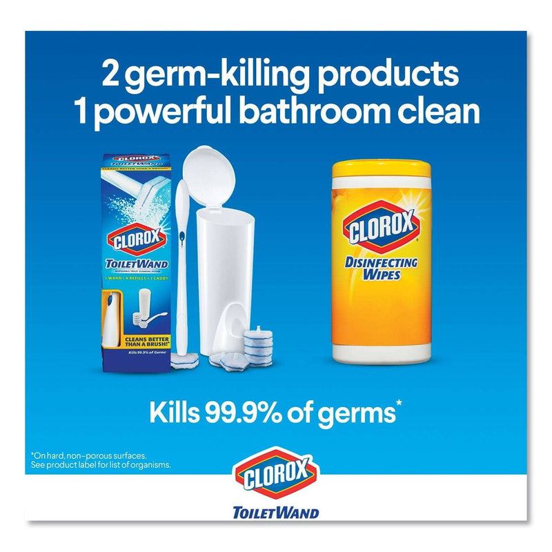 Clorox Disinfecting Toiletwand Refill Heads, 6/Pack, 8/Carton - CLO14882CT - TotalRestroom.com
