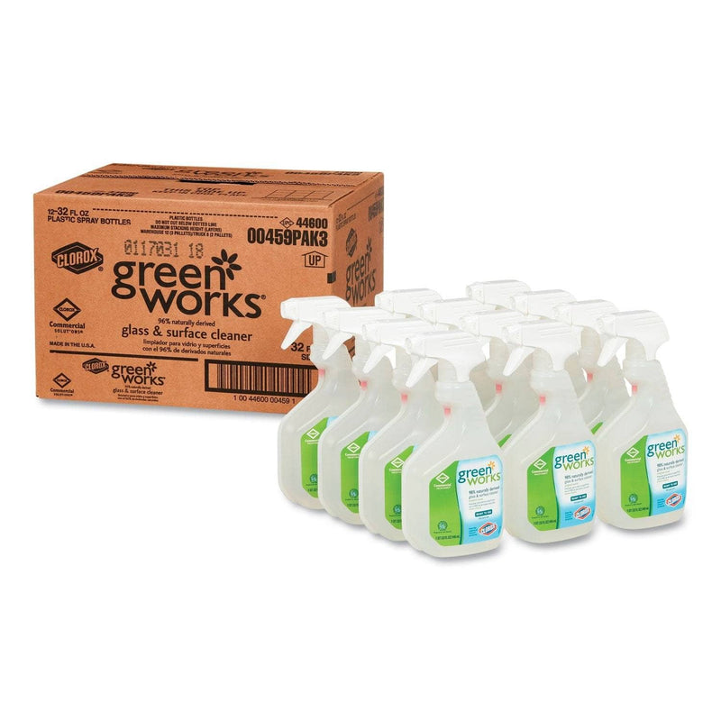 Green Works Glass & Surface Cleaner, Original, 32Oz Smart Tube Spray Bottle, 12/Carton - CLO00459CT - TotalRestroom.com
