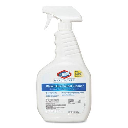 Clorox Healthcare Bleach Germicidal Cleaner, 32oz Spray Bottle, 6/Carton - TotalRestroom.com