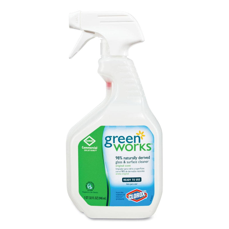 Green Works Glass & Surface Cleaner, Original, 32Oz Smart Tube Spray Bottle, 12/Carton - CLO00459CT - TotalRestroom.com