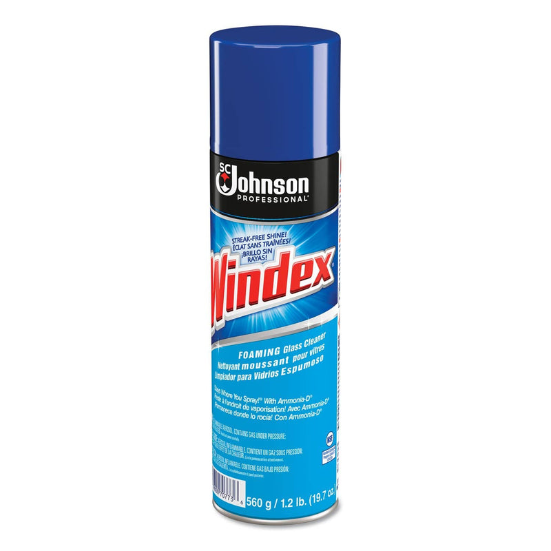Windex Glass Cleaner With Ammonia-D, 20Oz Aerosol, 12/Carton - SJN696501 - TotalRestroom.com