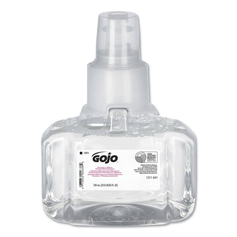 Gojo Clear & Mild Foam Handwash, 700Ml Refill, Unscented, 3/Carton - GOJ131103