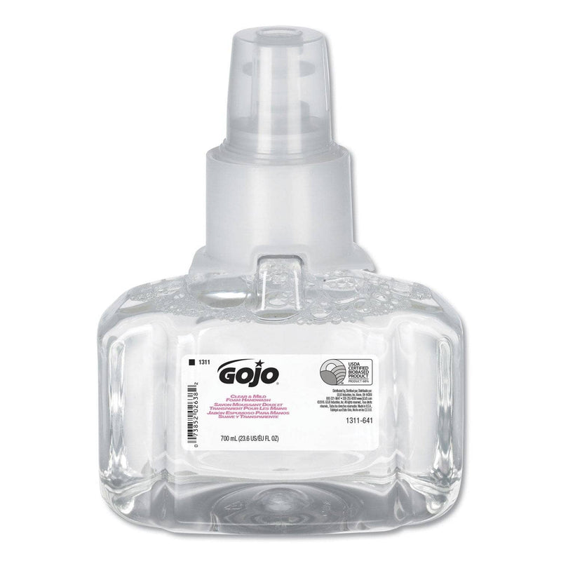 Gojo Clear & Mild Foam Handwash, 700Ml Refill, Unscented, 3/Carton - GOJ131103 - TotalRestroom.com