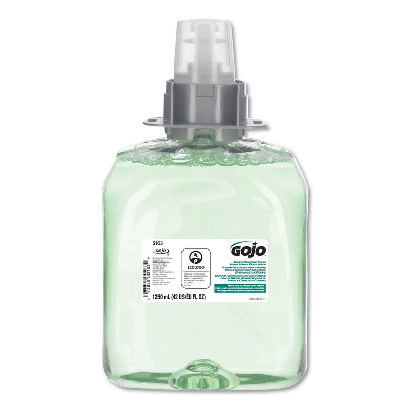 Gojo Luxury Foam Hair & Body Wash, 1250Ml Refill, Cucumber Melon Scent, 3/Carton - GOJ516303CT - TotalRestroom.com