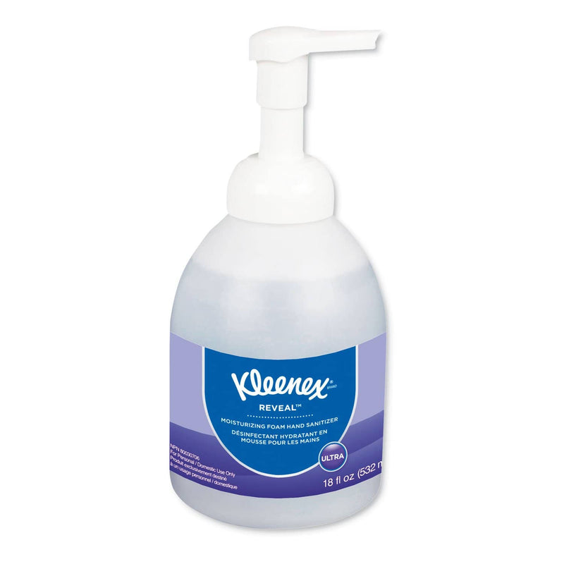 Kleenex Reveal Ultra Moisturizing Foam Hand Sanitizer, 18 Oz Bottle, Clear - KCC45826EA - TotalRestroom.com