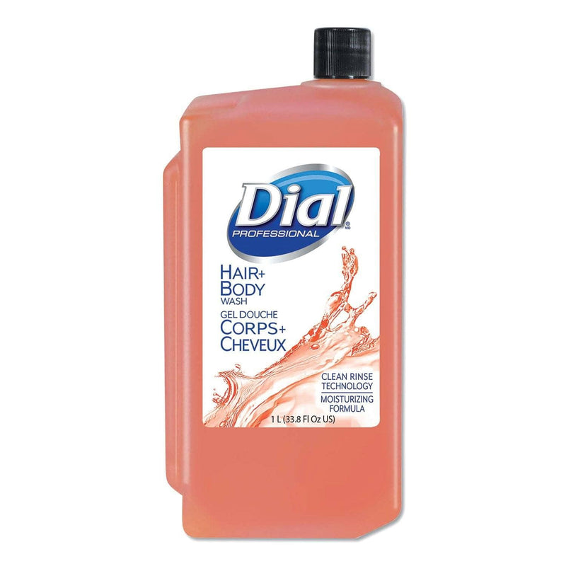 Dial Antibacterial Body Wash, Spring Water, 1 L Refill Cartridge, 8/Carton - DIA04031 - TotalRestroom.com