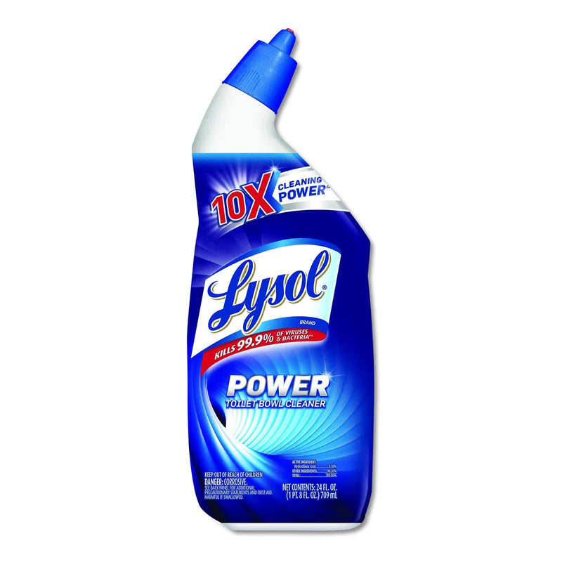 Lysol Disinfectant Toilet Bowl Cleaner, Wintergreen, 24Oz Bottle - RAC98012EA - TotalRestroom.com