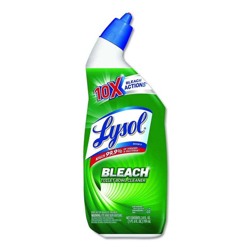 Lysol Disinfectant Toilet Bowl Cleaner With Bleach, 24 Oz, 9/Carton - RAC98014 - TotalRestroom.com