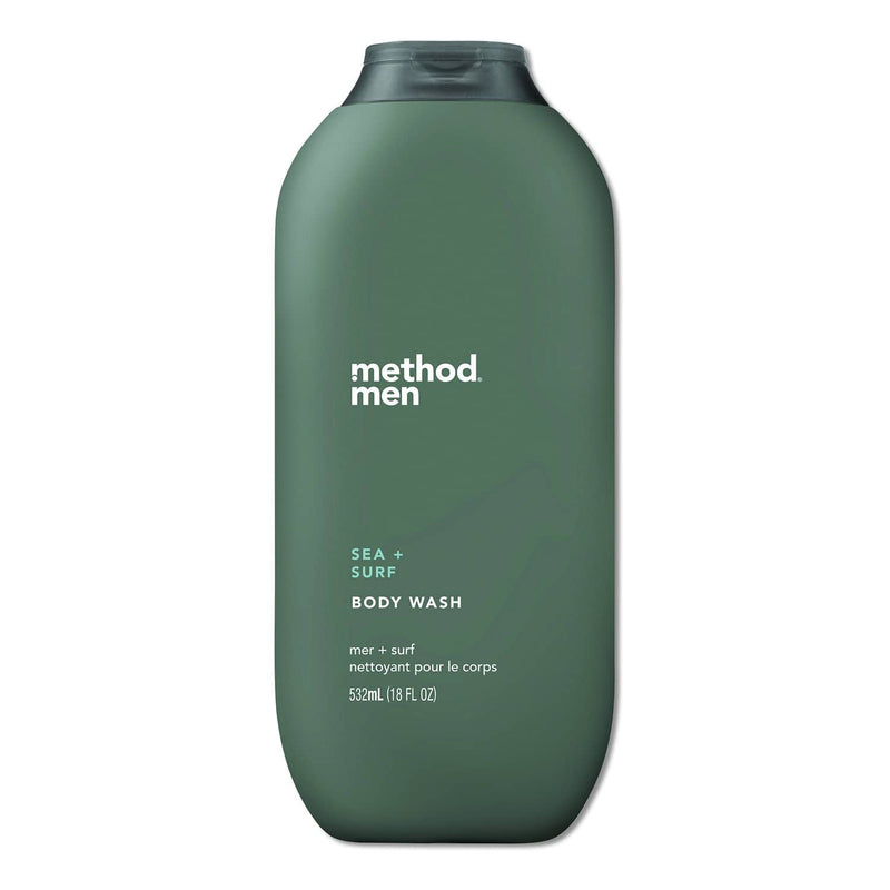 Method Mens Body Wash, 18 Oz, Sea And Surf, 6/Carton - MTH01861