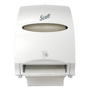 Scott Essential Electronic Hard Roll Towel Dispenser, 12.7W X 9.572D X 15.761H, White - KCC48858 - TotalRestroom.com