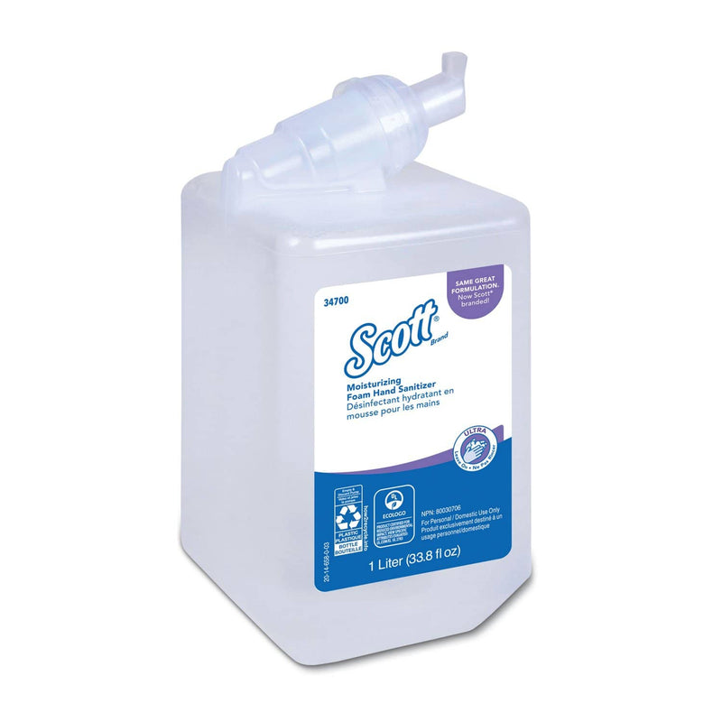 Scott Control Super Moisturizing Foam Hand Sanitizer, 1,000 Ml, Clear, 6/Carton - KCC34700 - TotalRestroom.com