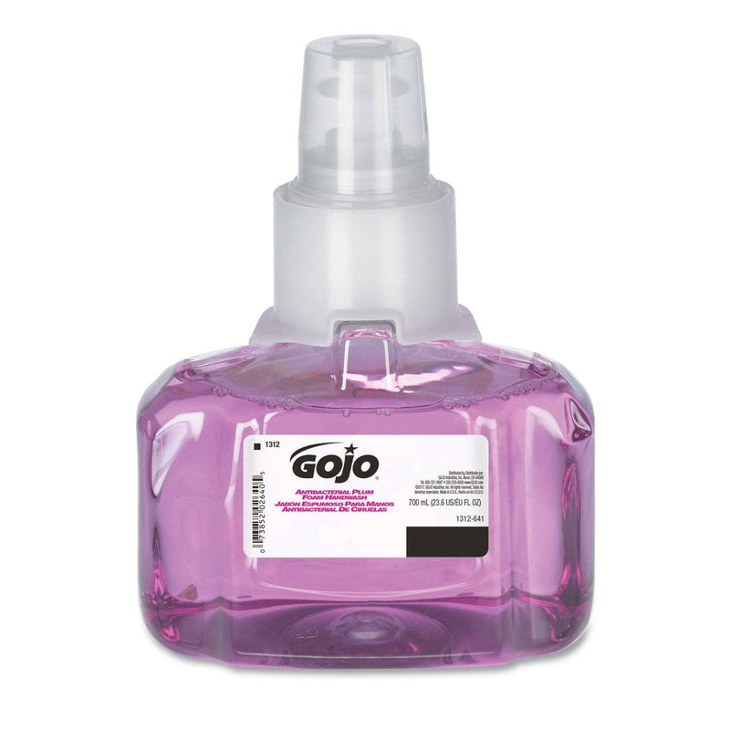 Gojo Antibacterial Foam Hand Wash, 700 Ml Refill, Plum Scent, 3/Carton - GOJ131203 - TotalRestroom.com