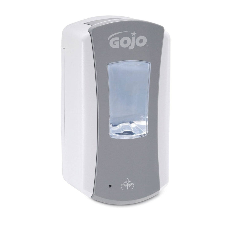 Gojo LTX-12 Touch-Free Dispenser, 1200 Ml, 5.75" X 3.33" X 10.5", Gray/White, 4/Carton - GOJ198404CT - TotalRestroom.com