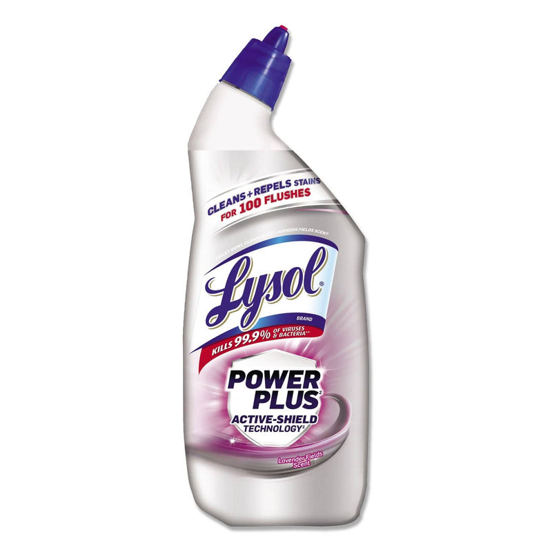 Lysol Power Plus Toilet Bowl Cleaner, Lavender Fields, 24 Oz, 9/Carton - RAC96308 - TotalRestroom.com
