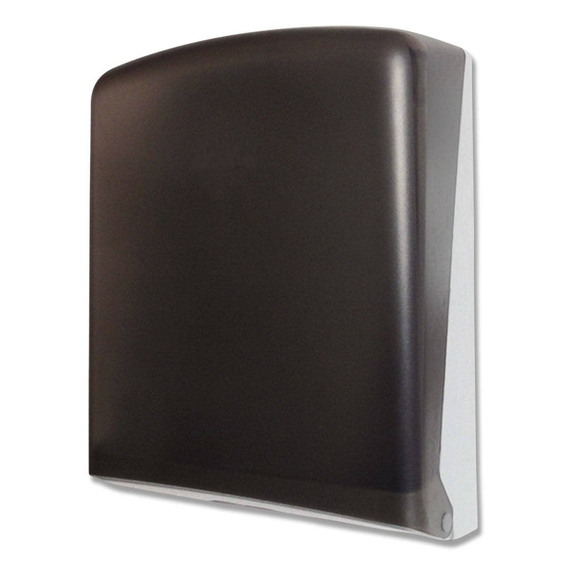 GEN Folded Towel Dispenser, 11" X 4 1/2" X 14", Smoke - GEN1608 - TotalRestroom.com