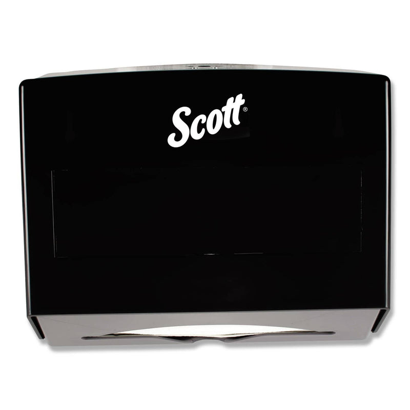Scott Scottfold Folded Towel Dispenser, Plastic, 10.75 X 4.75 X 9, Black - KCC09215 - TotalRestroom.com