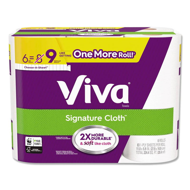 Viva Choose-A-Size Big Roll Towels, White, 11 X 6.2, 100/Roll, 32 Roll/Carton - KCC46715 - TotalRestroom.com