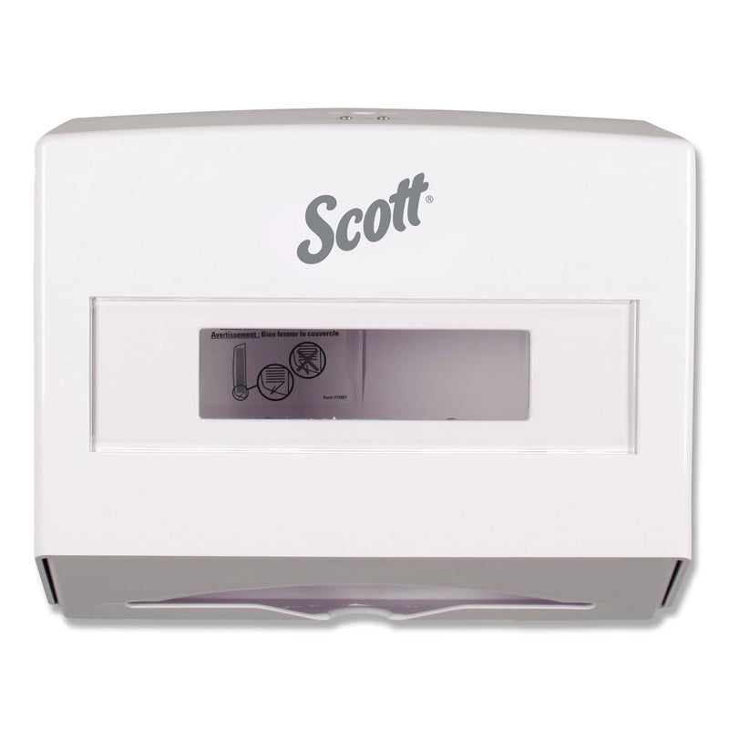 Scott Scottfold Folded Towel Dispenser, 10 3/4W X 4 3/4D X 9H, White - KCC09214 - TotalRestroom.com