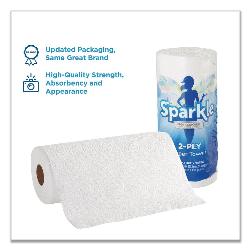 Georgia Pacific Sparkle Ps Perforated Paper Towels, 2-Ply, 11X8 4/5, White,70 Sheets,30 Rolls/Ct - GPC2717201 - TotalRestroom.com