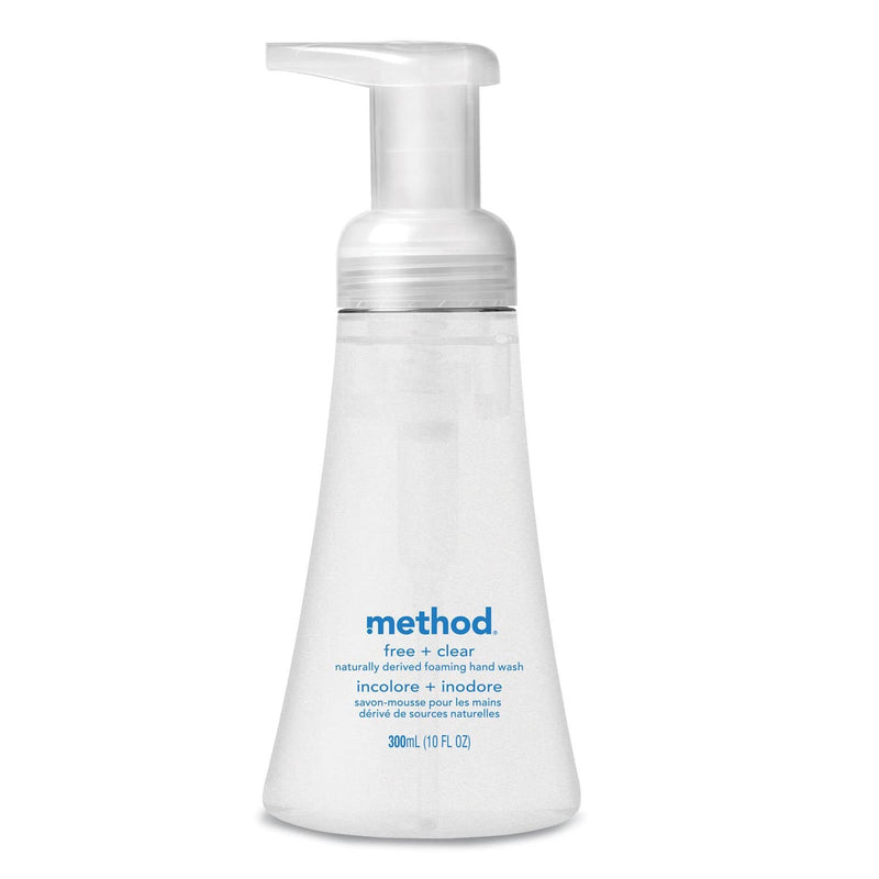 Method Foaming Hand Wash, Fragrance-Free, 10 Oz, 6/Carton - MTH01977 - TotalRestroom.com