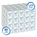 Scott Essential Standard Roll Bathroom Tissue, Septic Safe, 1-Ply, White, 1210 Sheets/Roll, 80 Rolls/Carton - KCC05102CT - TotalRestroom.com