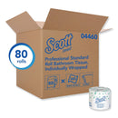 Scott Essential Standard Roll Bathroom Tissue, Septic Safe, 2-Ply, White, 550 Sheets/Roll, 80/Carton - KCC04460 - TotalRestroom.com