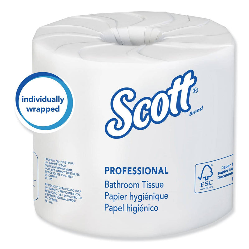 Scott Essential 100% Recycled Fiber Srb Bathroom Tissue, Septic Safe, 2-Ply, White, 506 Sheets/Roll, 80 Rolls/Carton - KCC13217 - TotalRestroom.com