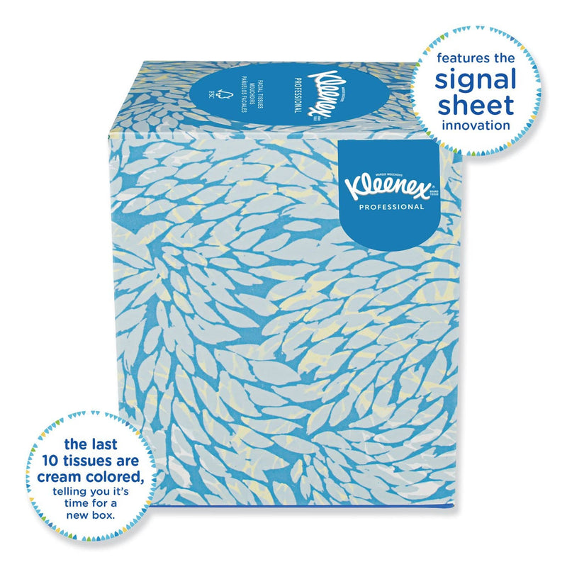 Kleenex Boutique White Facial Tissue, 2-Ply, Pop-Up Box, 95 Sheets/Box, 6 Boxes/Pack - KCC21271 - TotalRestroom.com