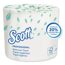 Scott Essential Standard Roll Bathroom Tissue, Septic Safe, 1-Ply, White, 1210 Sheets/Roll, 80 Rolls/Carton - KCC05102CT - TotalRestroom.com