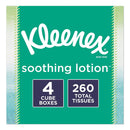 Kleenex Lotion Facial Tissue, 2-Ply, White, 65 Sheets/Box, 4 Boxes/Pack - KCC50174 - TotalRestroom.com