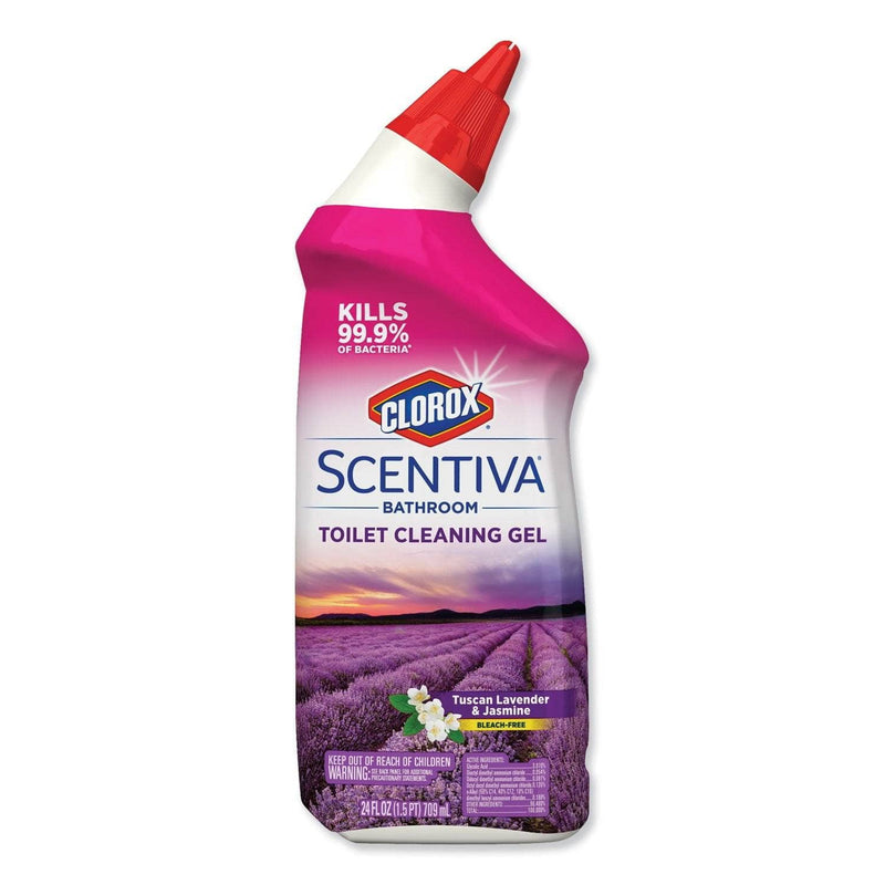 Clorox Scentiva Manual Toilet Bowl Cleaner, Tuscan Lavender & Jasmine, 24 Oz Bottle - CLO31786EA - TotalRestroom.com