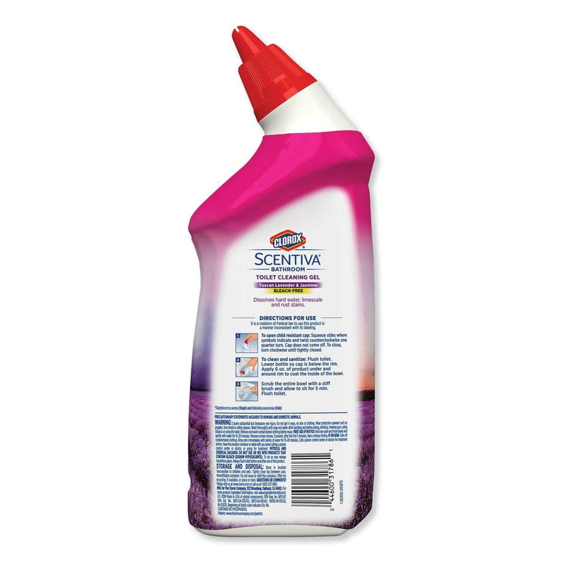 Clorox Scentiva Manual Toilet Bowl Cleaner, Tuscan Lavender & Jasmine, 24 Oz Bottle - CLO31786EA - TotalRestroom.com