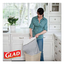Glad Odorshield Tall Kitchen Drawstring Bags, 13 Gal, 0.95 Mil, 24" X 27.38", White, 80/Box - CLO78899BX - TotalRestroom.com