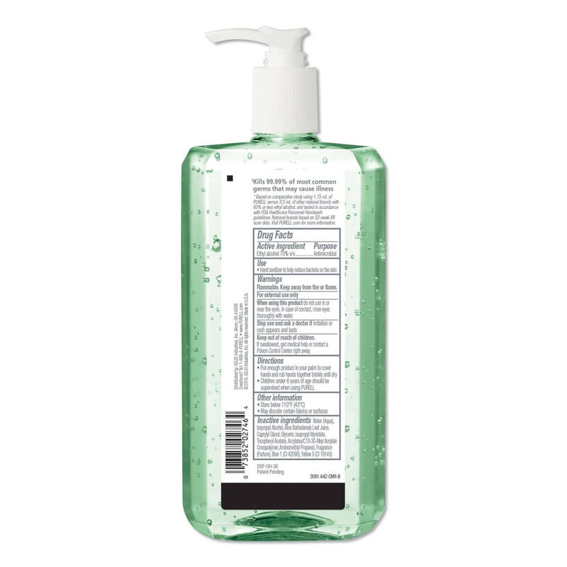 Purell Advanced Hand Sanitizer Soothing Gel, Fresh Scent With Aloe And Vitamin E, 1 L Pump Bottle - GOJ308104CMREA - TotalRestroom.com